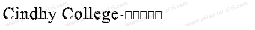 Cindhy College字体转换
